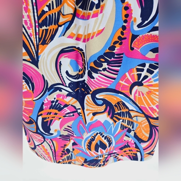 Jude Conally Multi Color Floral Spandex Blend Top Size 6 - Picture 9 of 11